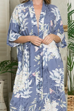 Justin Taylor Botanical Print Split Cover Up