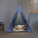 Teepee Play Tent for Kids Stars Rockets Play Tent