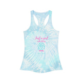 Just A Girl Who Loves Travel Tie Dye Tank