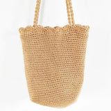 Knitted Scalloped Edge Tote