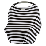 Black Stripe Mom Boss™ 4-in-1 Multi-Use Car Seat + Nursing Cover