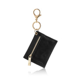 Black Itzy Mini Wallet™ Card Holder & Keychain Charm