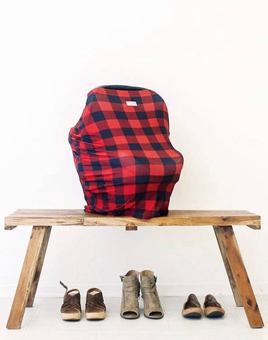 Buffalo Plaid Mom Boss™ 4-in-1 Multi-Use Car Seat + Nursing Cover