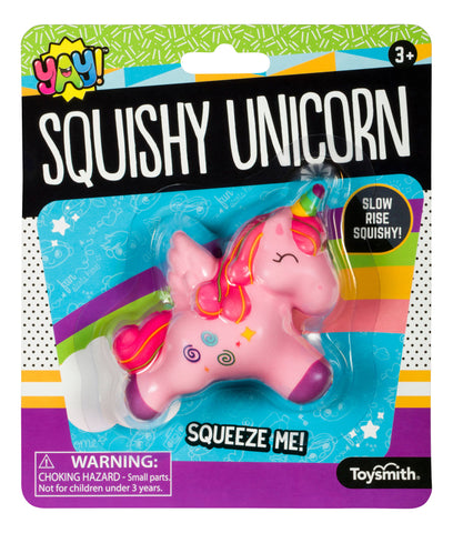 Yay! Toysmith Squishy Unicorn, Slow Rise Squishy, Fun Size