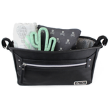 Itzy Ritzy Black & Silver Travel Stroller Caddy